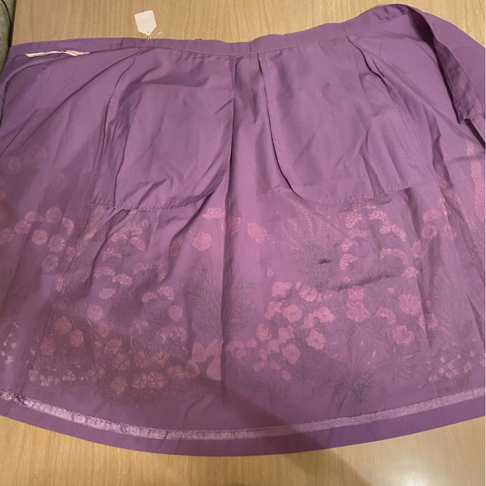 Gorgeous vintage painted wrap skirt - Picture 8 of 15